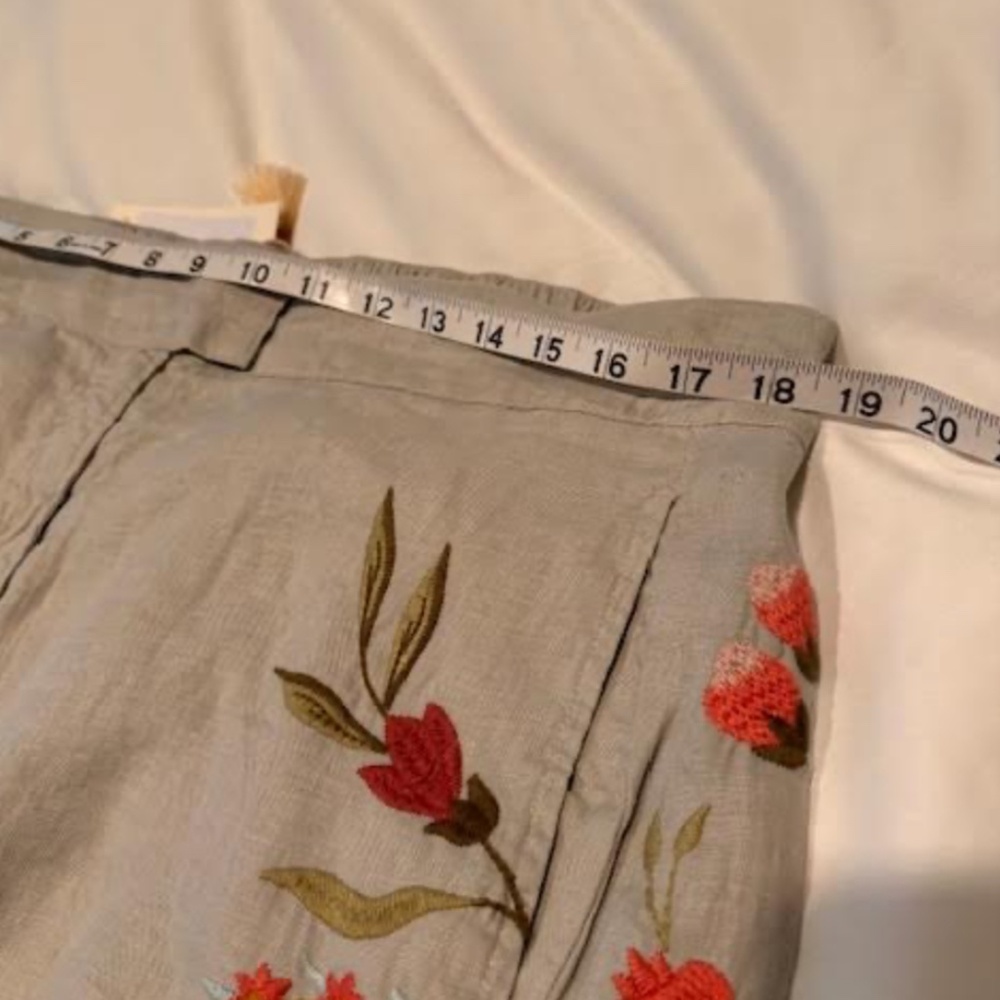 Johnny Was Joya Wide Linen Pant - Picture 4 of 4